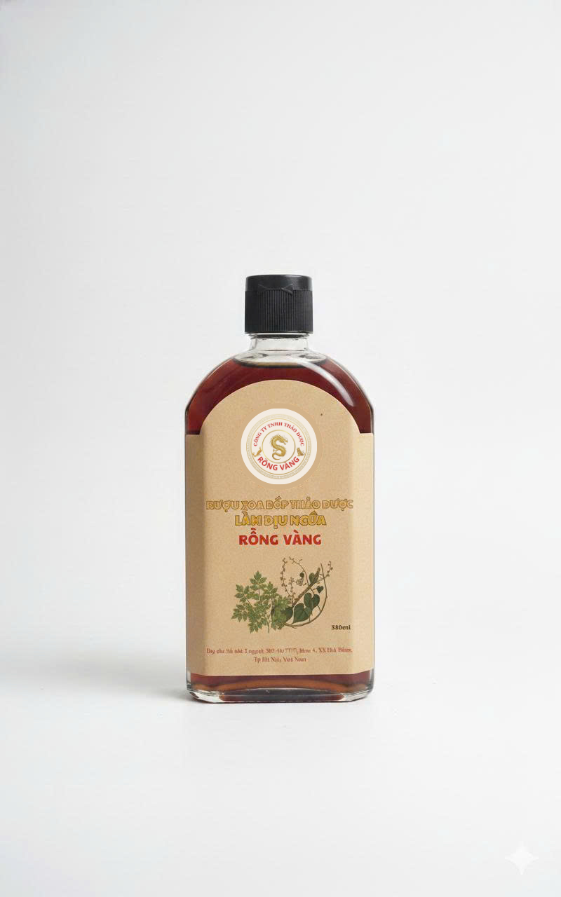 RƯỢU XOA BÓP THẢO DƯỢC LÀM DỊU NGỨA RỒNG VÀNG - Ảnh 2